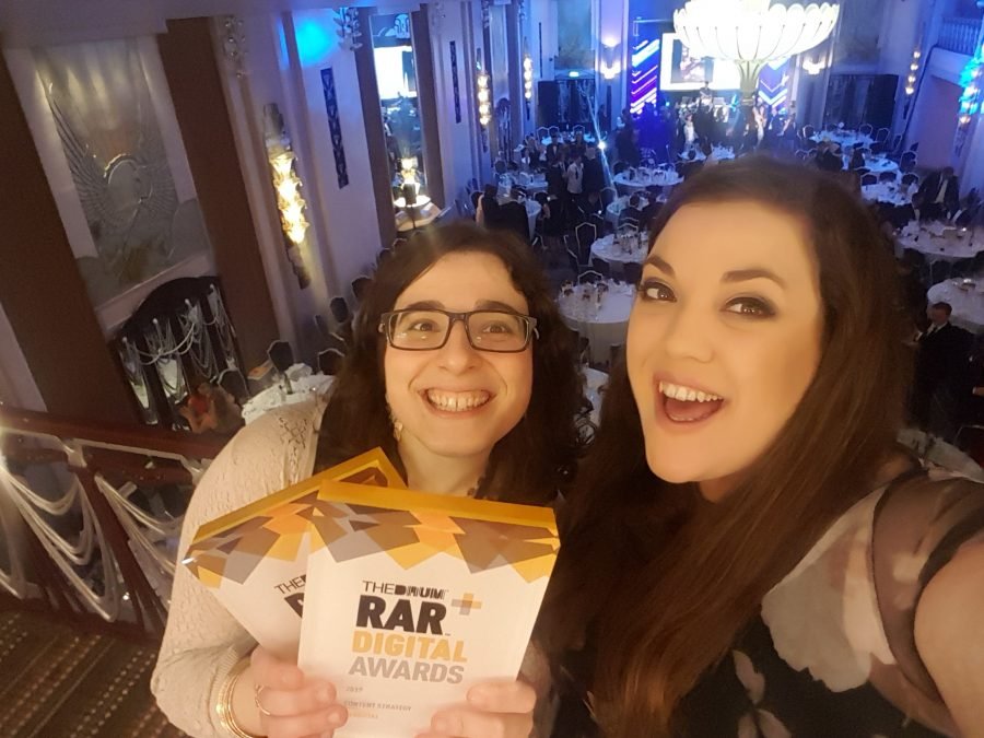 Teresa Garanhel and Katie Sadler with the RAR Awards