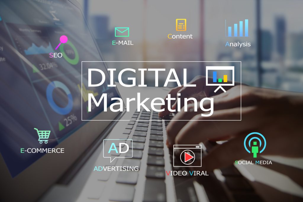 Digital marketing concept