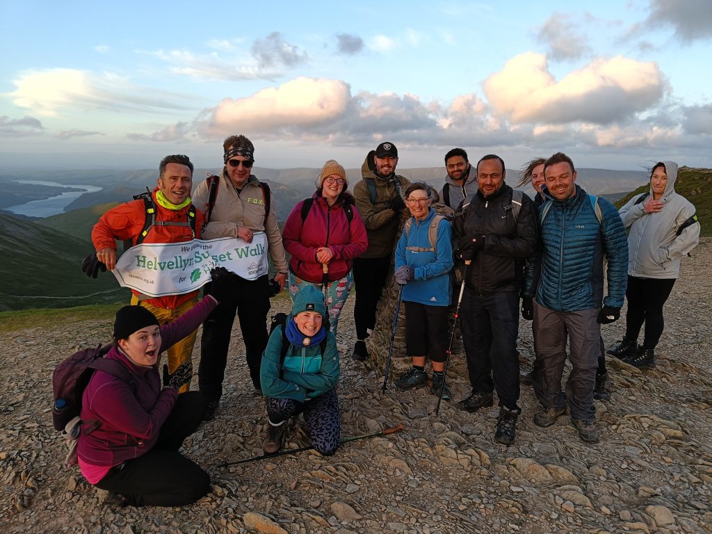 The team at Helvellyn's summit!