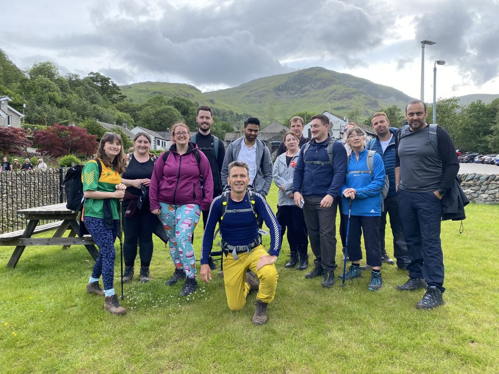 The Helvellyn hikers ready to go! 