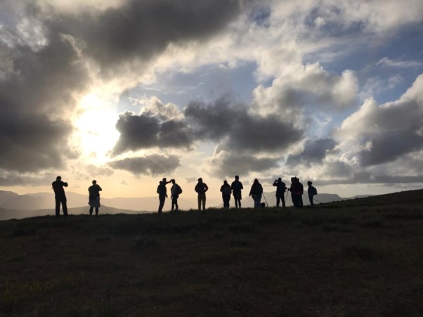 The Team Enjoying the Views 