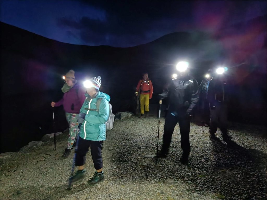 Walking down in the dark
