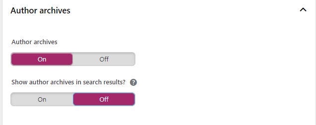 yoast archive settings