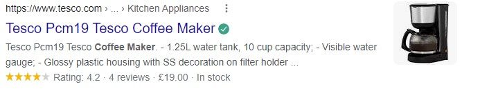 schema markup on SERPs