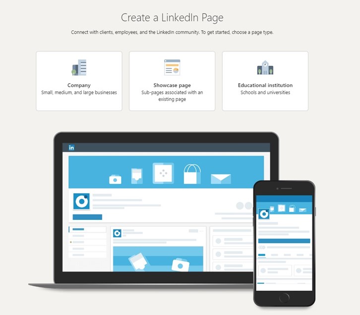 create a linkedin business page
