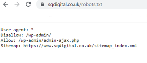 robots.txt file example