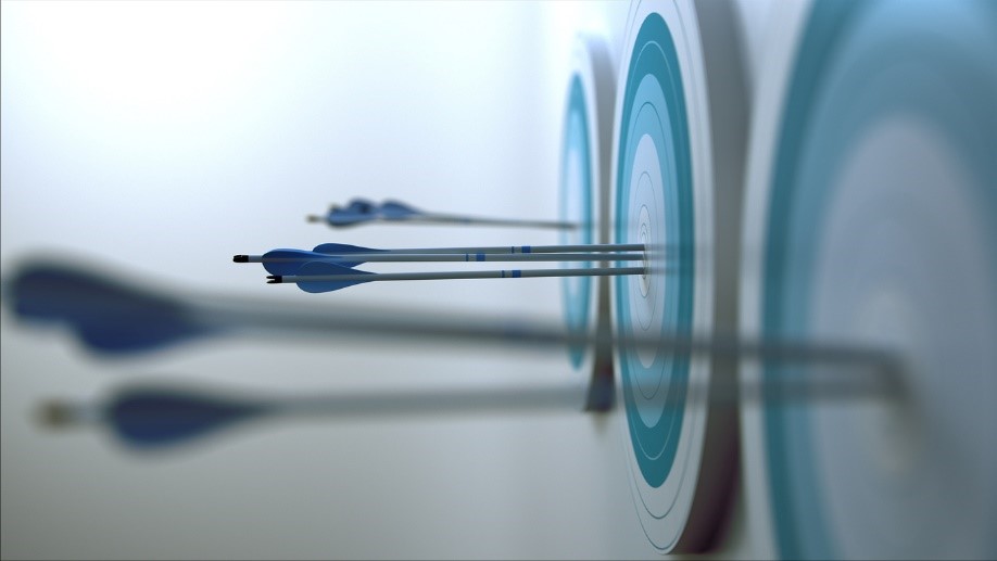 Blue target boards