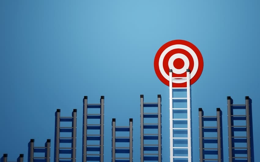 Ladders leading to a target