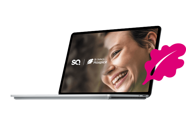 Sq digital website in a laptop