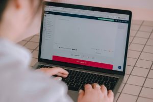 Laptop typing