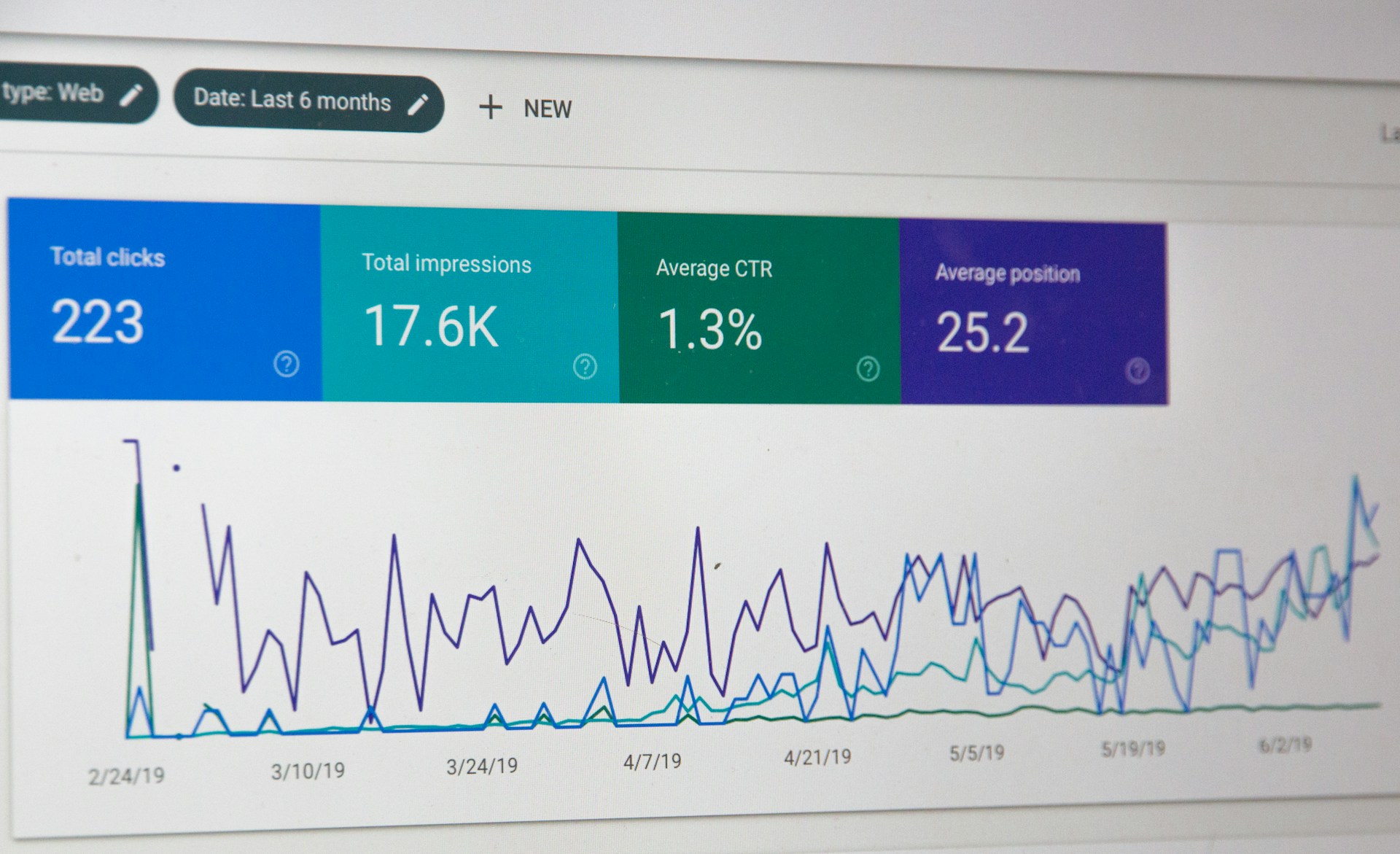 google search console screenshot